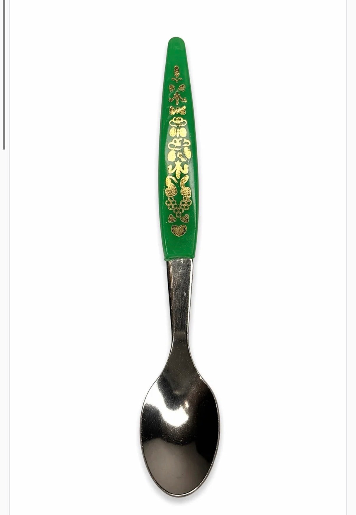 Eapresso Spoon Shot - ملعقة اسبريسو بكلايت منقوش اخضر