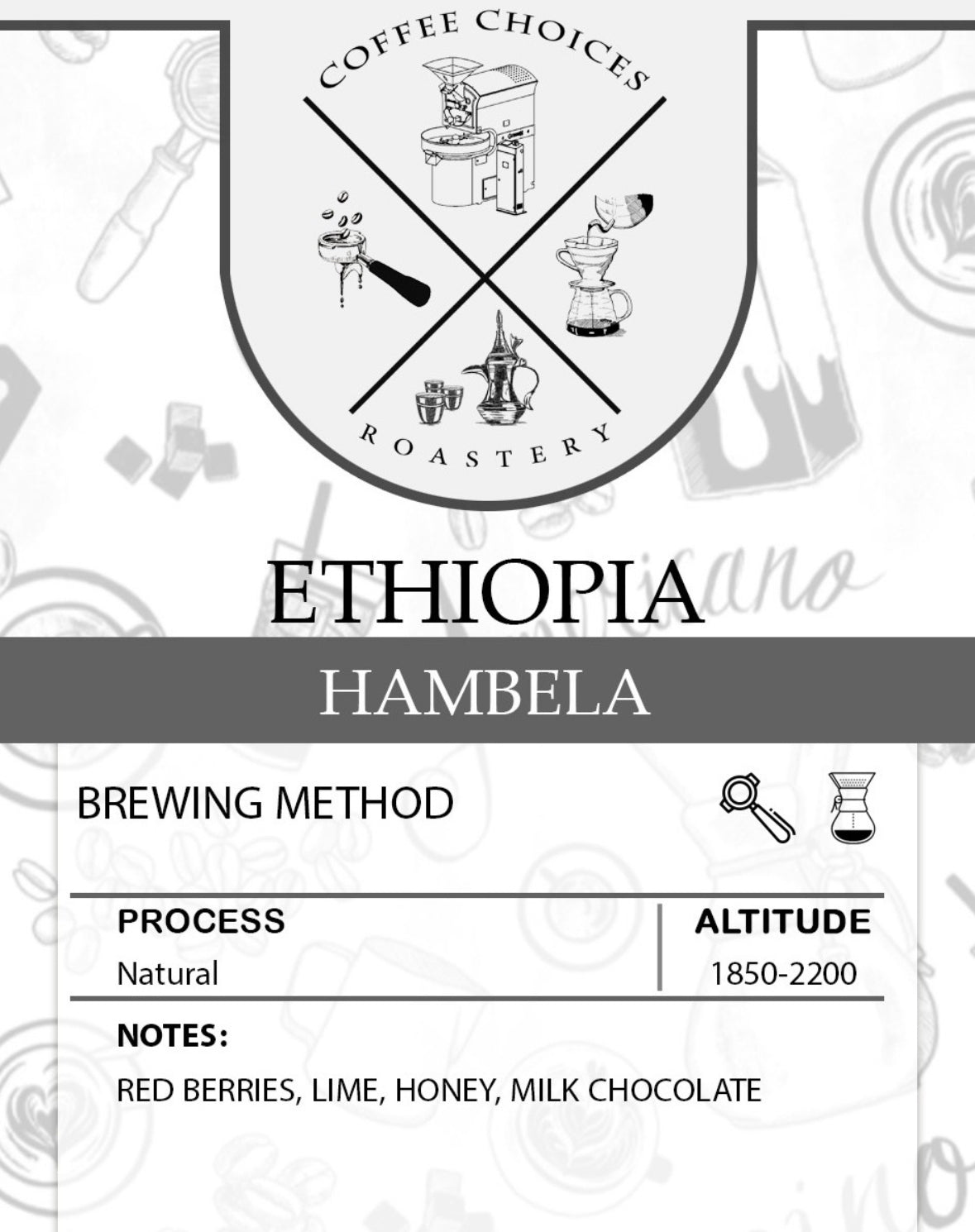 CoffeeChoices - Ethiopia Hambela 250g - اثيوبيا همبيلا