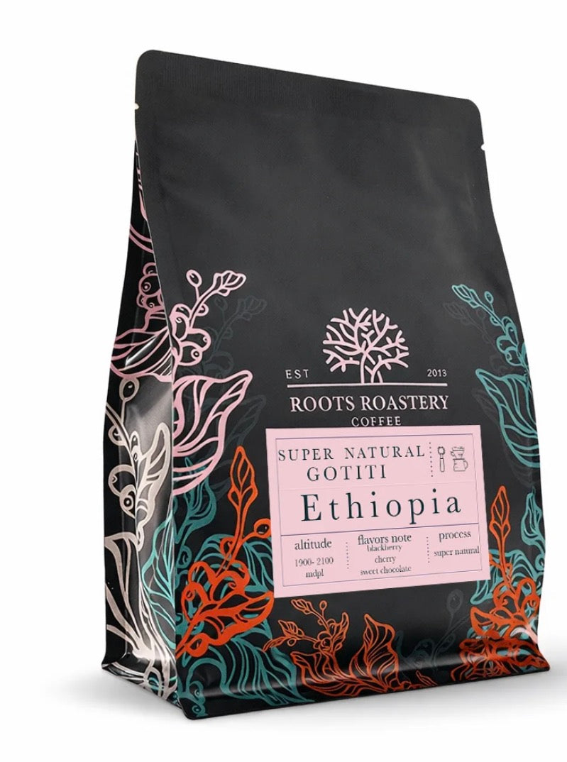Roots - Ethiopia Gotiti Super Natural 250g - اثيوبيا قوتيتي سوبر ناتشورال