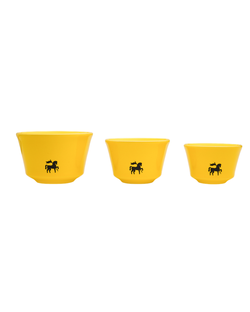 BlackKnight - Testing Cup SeT Yellow - مجموعة 3 أكواب أصفر Mikeal Jasin