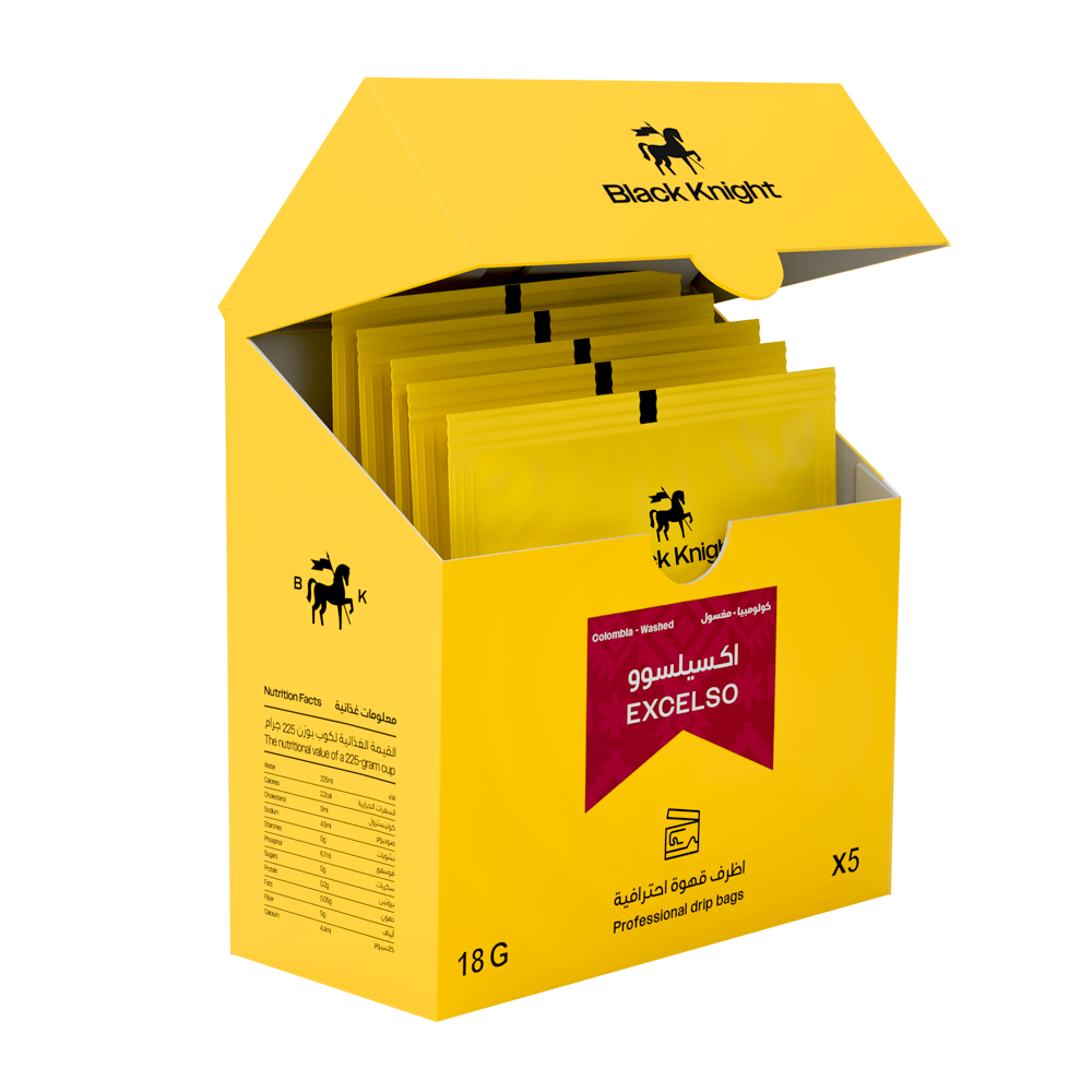 BlackKnight Drip Coffee - أظرف قهوة اكسيلسو