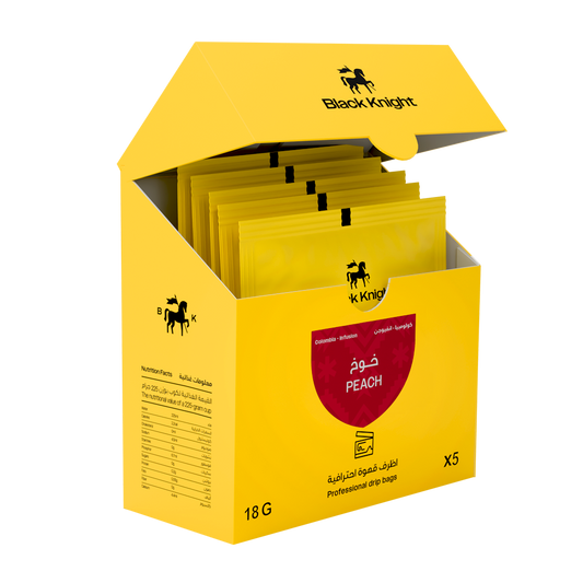 BlackKnight Drip Coffee  - أظرف قهوة خوخ