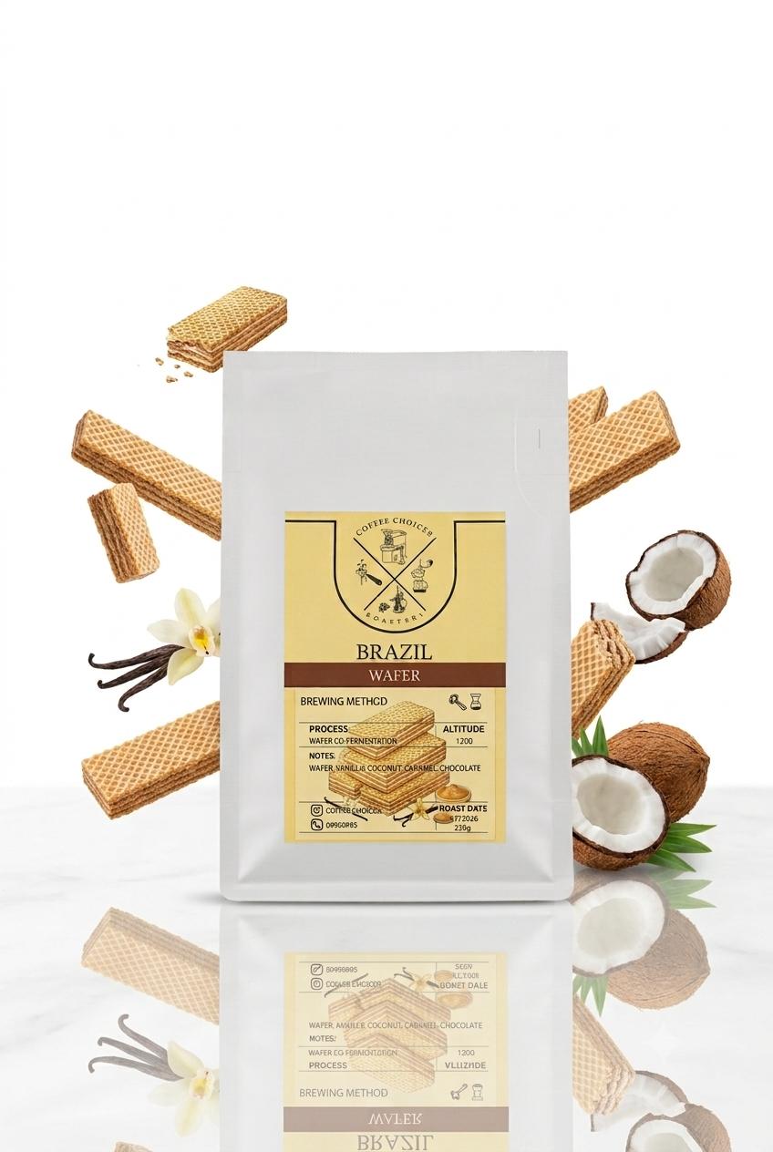 CoffeeChoices - Brazil Wafer 250g - البرازيل ويفر