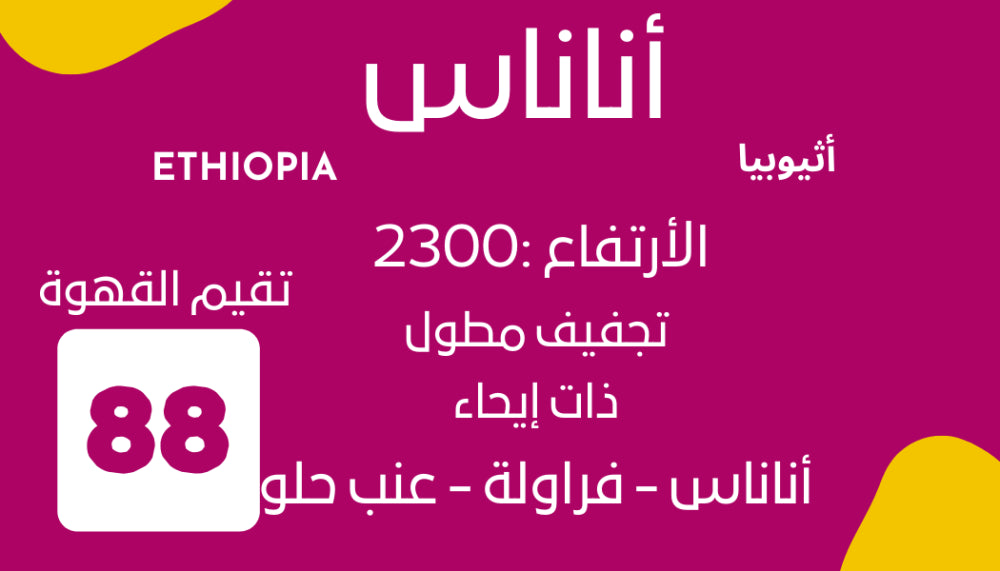 OYW - Ethiopia Pineapple 250g - اثيوبيا أناناس