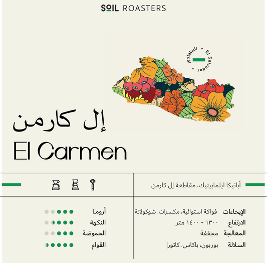 السلفادور ال كارمن مجففة  - Soil El Salvador EL CARMEN (250g)