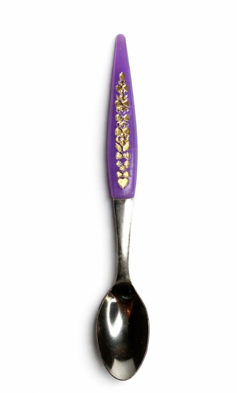 Eapresso Spoon Shot - ملعقة اسبريسو بكلايت منقوش بنفسجي