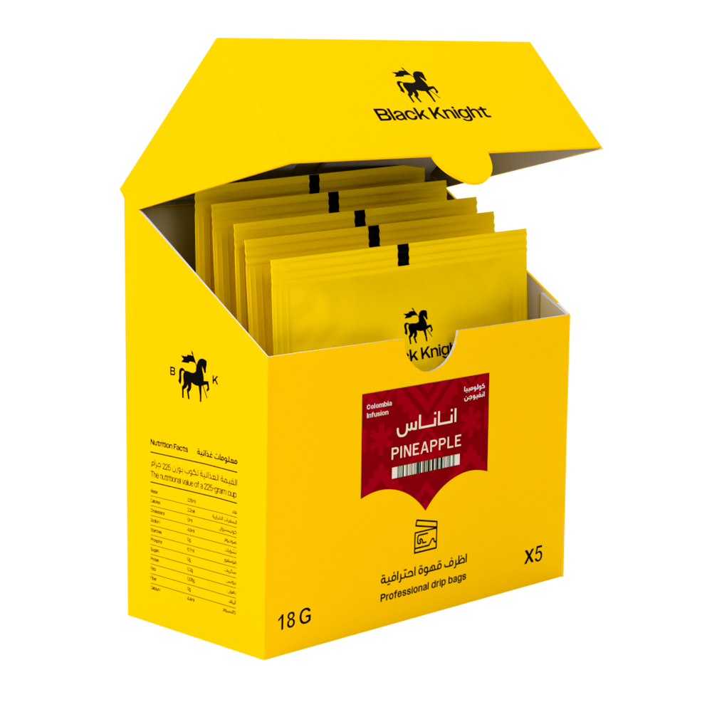 BlackKnight Drip Coffee  - أظرف قهوة أناناس