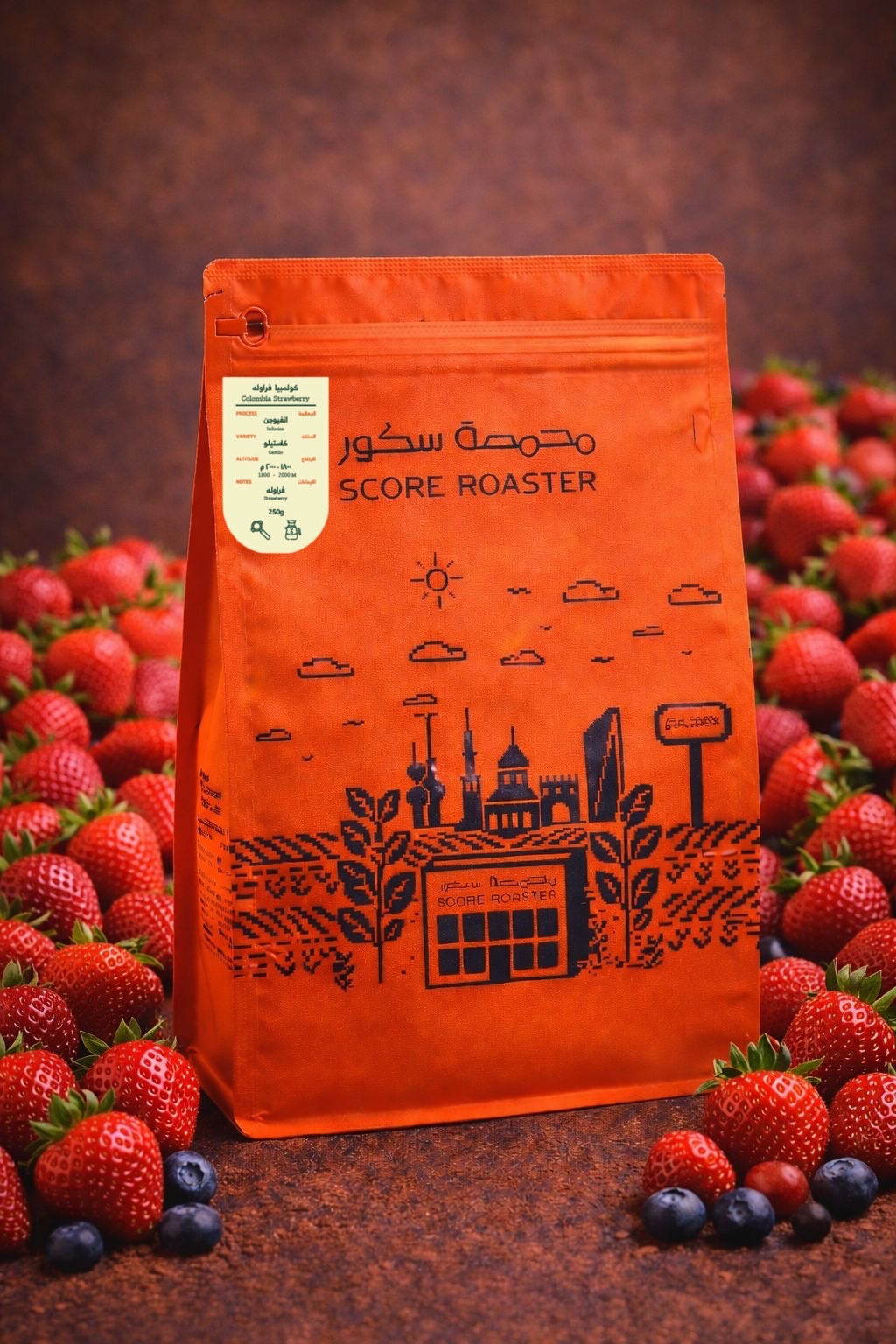 Score - Colombia Strawberry 250g  - كولمبيا فراولة