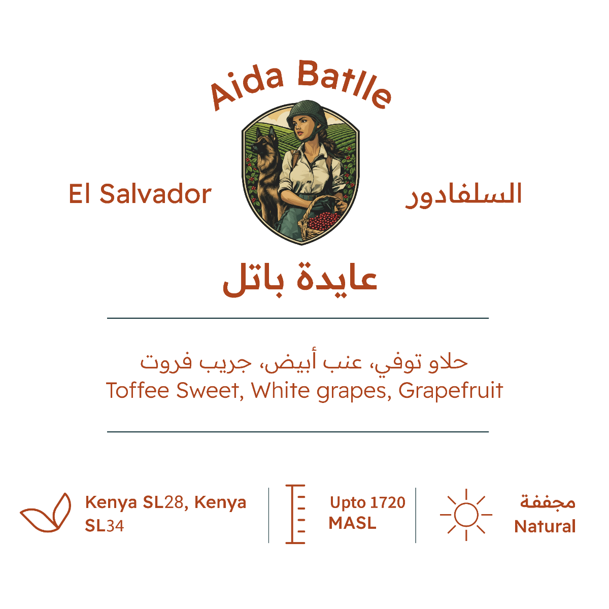RH - El Salvador Aida Batlle Natural  227g - السلفادور عايدة باتل
