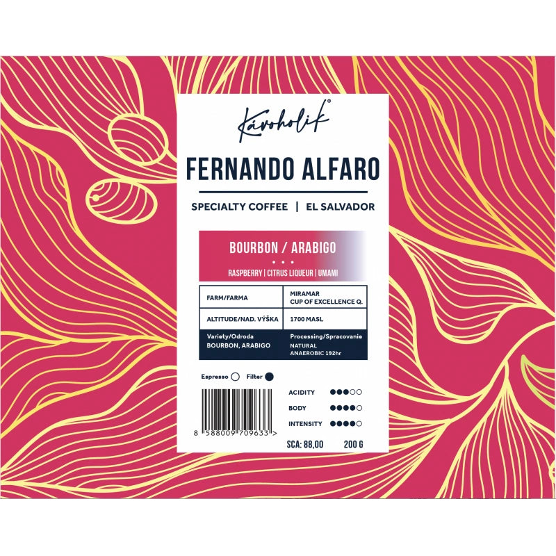 Kavoholik - El Salvador Fernando Alfaro anaerobic natural  200g