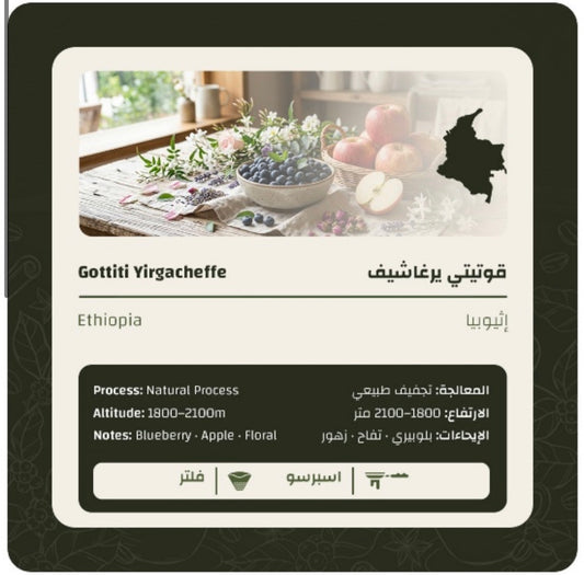 LIMU - Ethiopia Gottiti Yirgacheffe 250g -  قوتيتي يرغاشيف اثيوبيا
