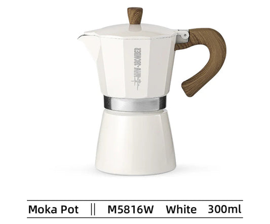 MHW-3BOMBER - ITALIAN MOKA POT 300 ML WHITE