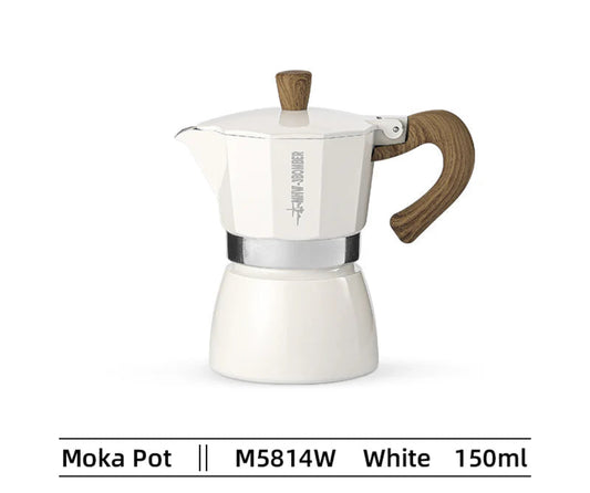 MHW-3BOMBER - ITALIAN MOKA POT 150 ML WHITE