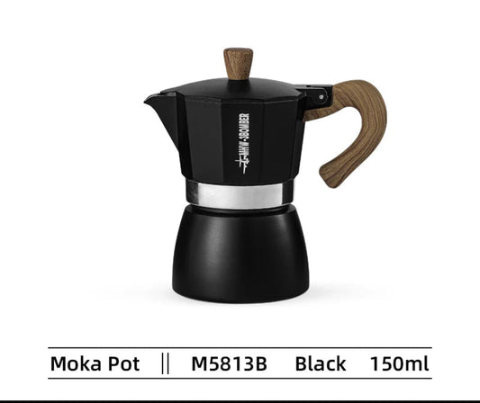 MHW-3BOMBER - ITALIAN MOKA POT 150 ML BLACK