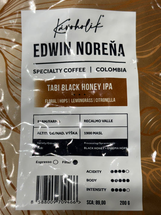 Kavoholik - Colombia Edwin Norena Tabi Black Honey IPA 200g