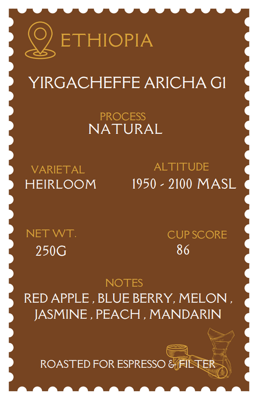 NAS - ETHIOPIA  Yirgacheffe Aricha G1 250G