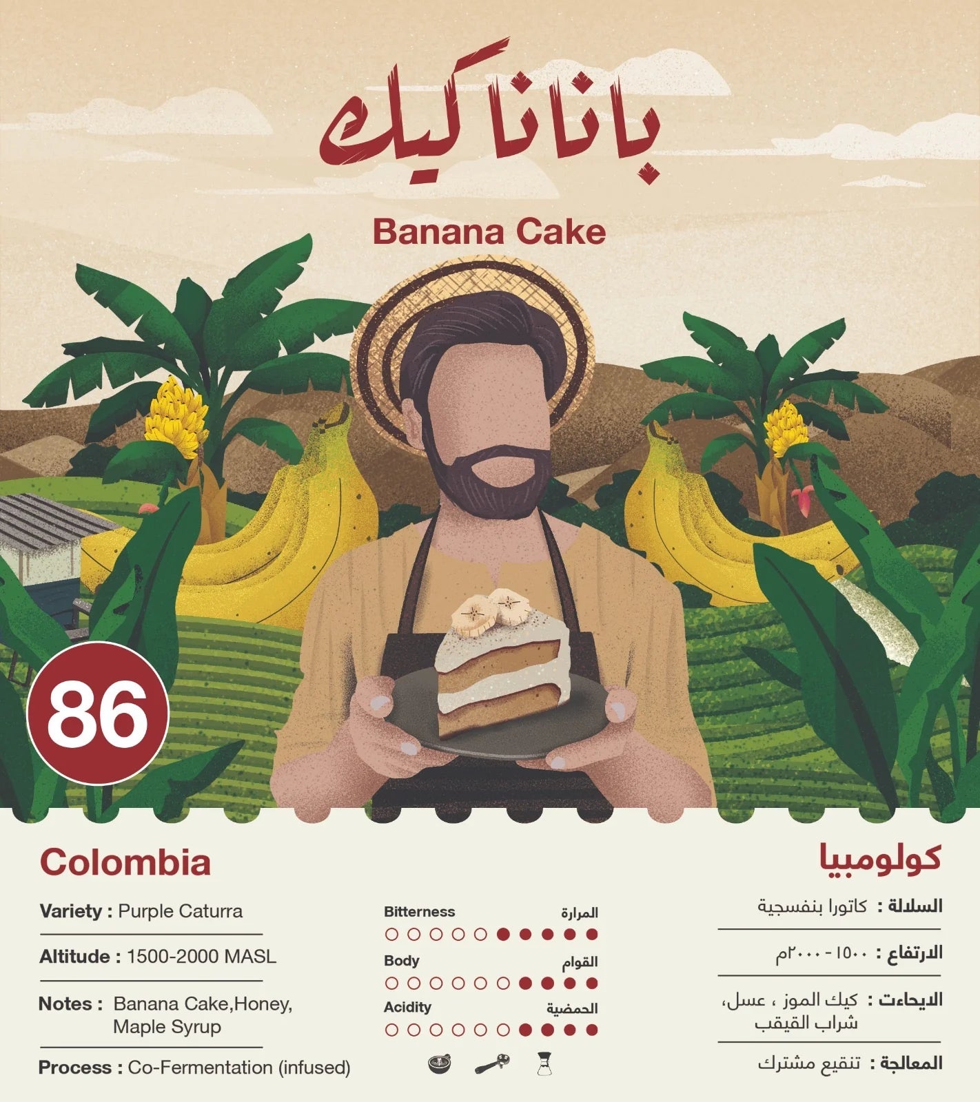 Jebla - Banana Cake Colombia 250g ( Omni )