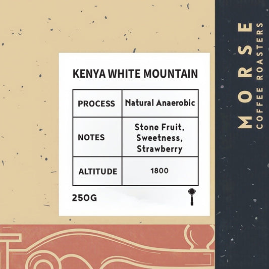 Morse Kenya White Mountain 250g - كينيا الجبل الأبيض مجفف لاهوائي ( Espresso )