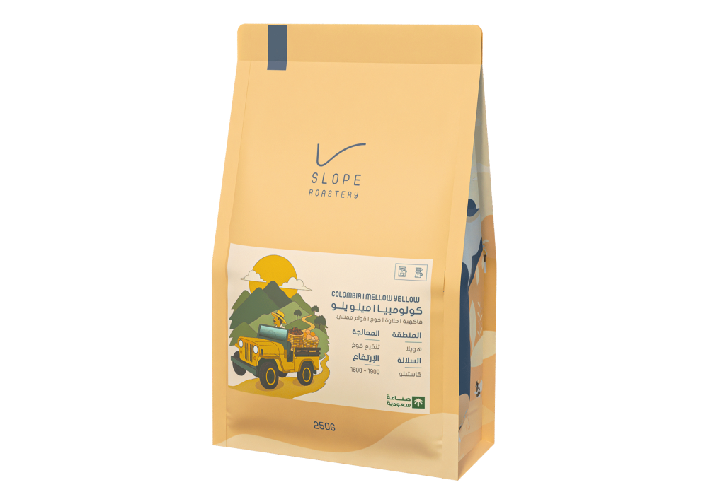 Slope -  Colombia mellow Wellow 250g -   كولومبيا ميلو يلو تنقيع خوخ
