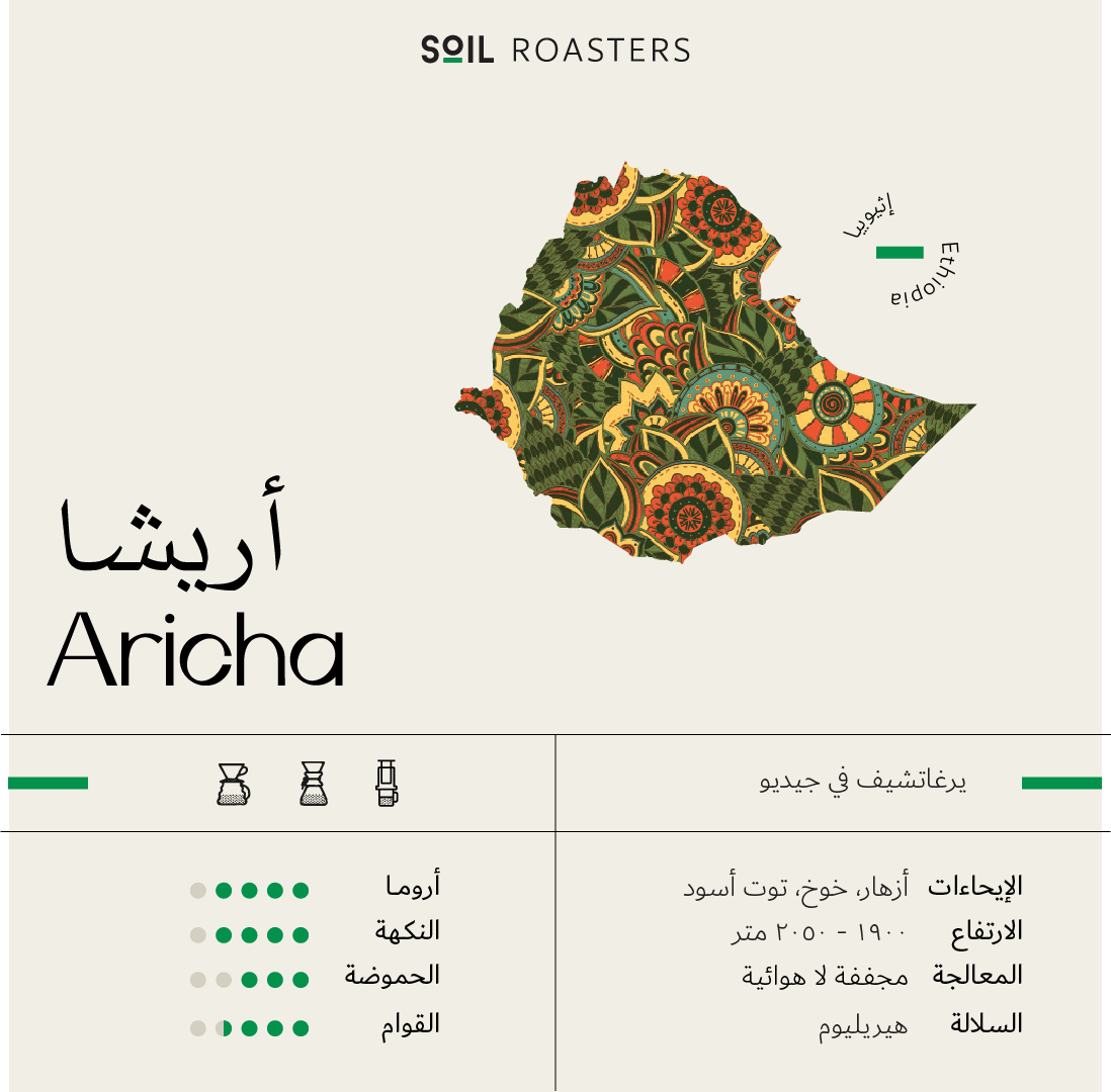 سويل اثيوبيا اريشا لاهوائي - Soil Ethiopia Aricha  (250g)