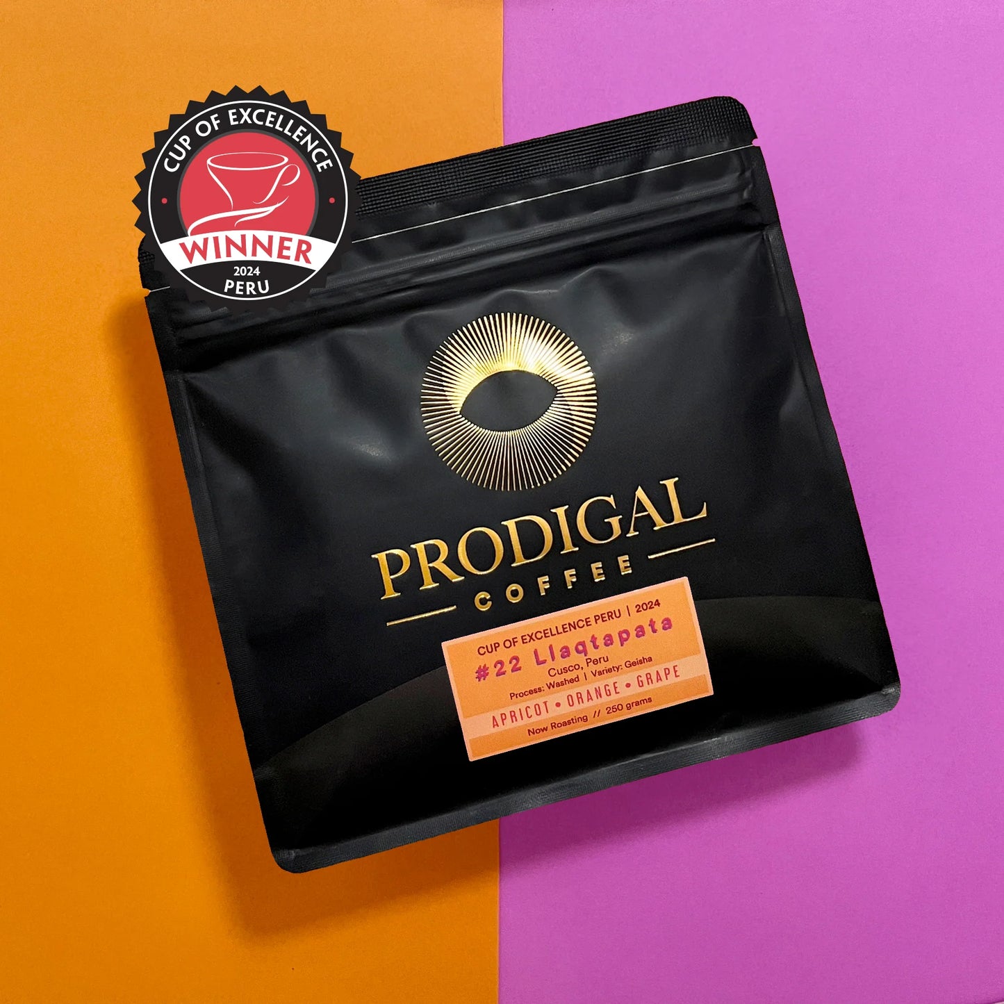 Prodigal - C.O.E. #22 Llaqtapata Geisha ESPRESSO - Peru, washed 250G