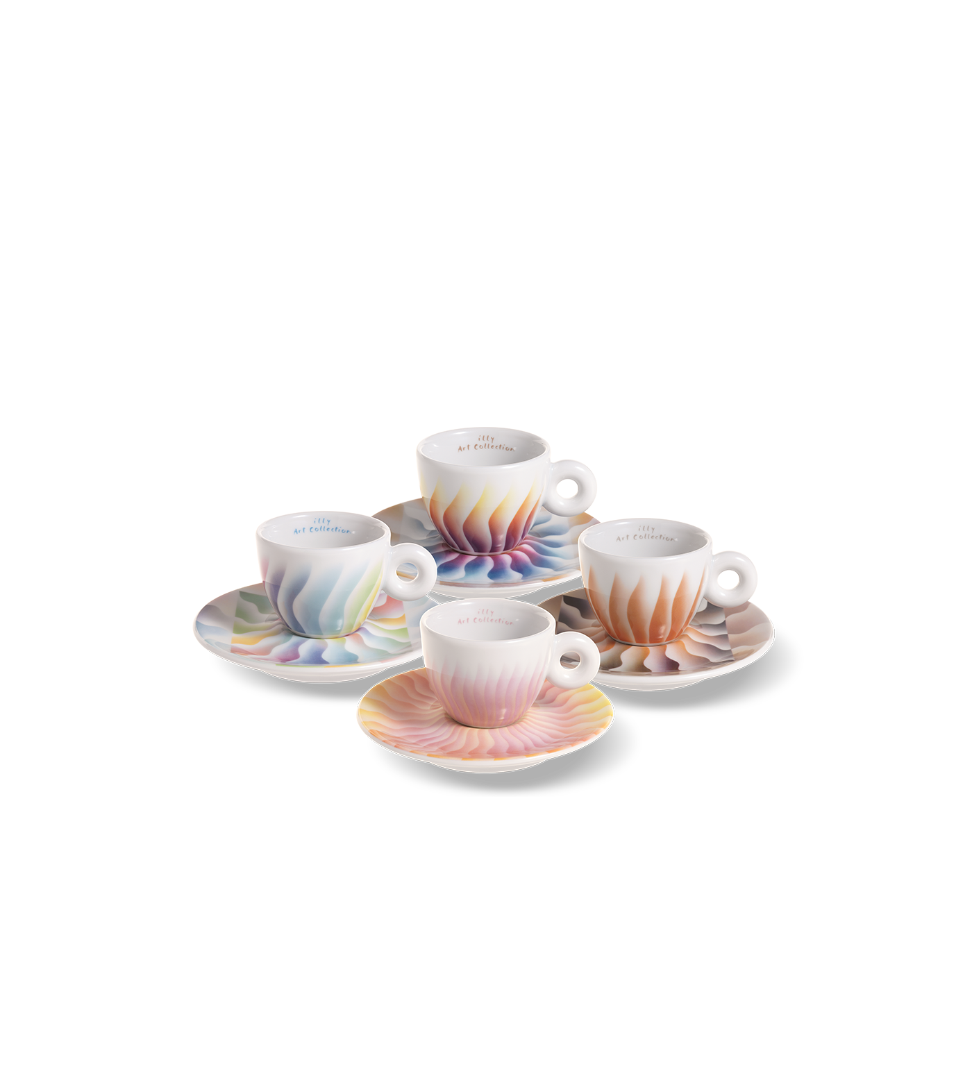 illy - THE JUDY CHICAGO ILLY Espresso Cups set 4