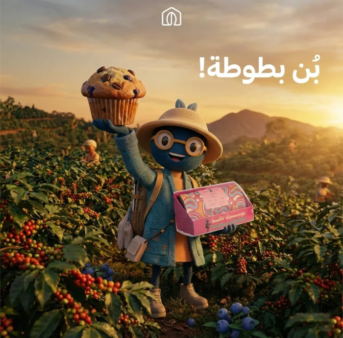 RH - Colombia Blueberry Muffin 227g  - بلوبيري مافن كولمبيا - من تقديم بُن بطوطة