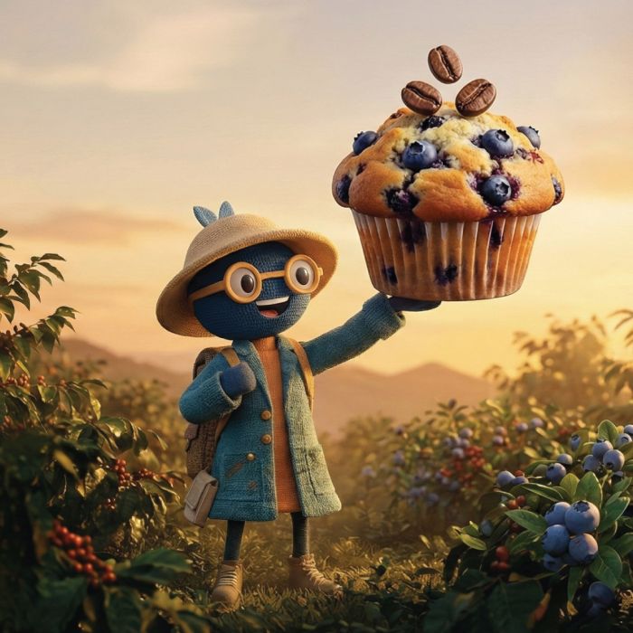 RH - Colombia Blueberry Muffin 227g  - بلوبيري مافن كولمبيا - من تقديم بُن بطوطة