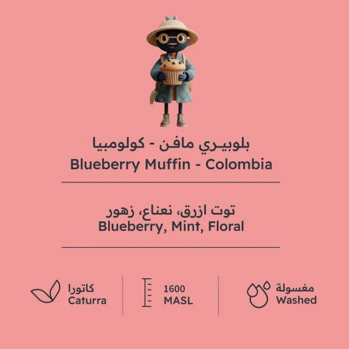 RH - Colombia Blueberry Muffin 227g  - بلوبيري مافن كولمبيا - من تقديم بُن بطوطة