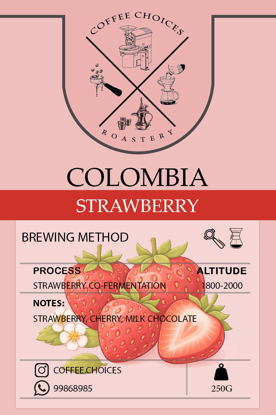 CoffeeChoices - Colombia Strawberry 250g