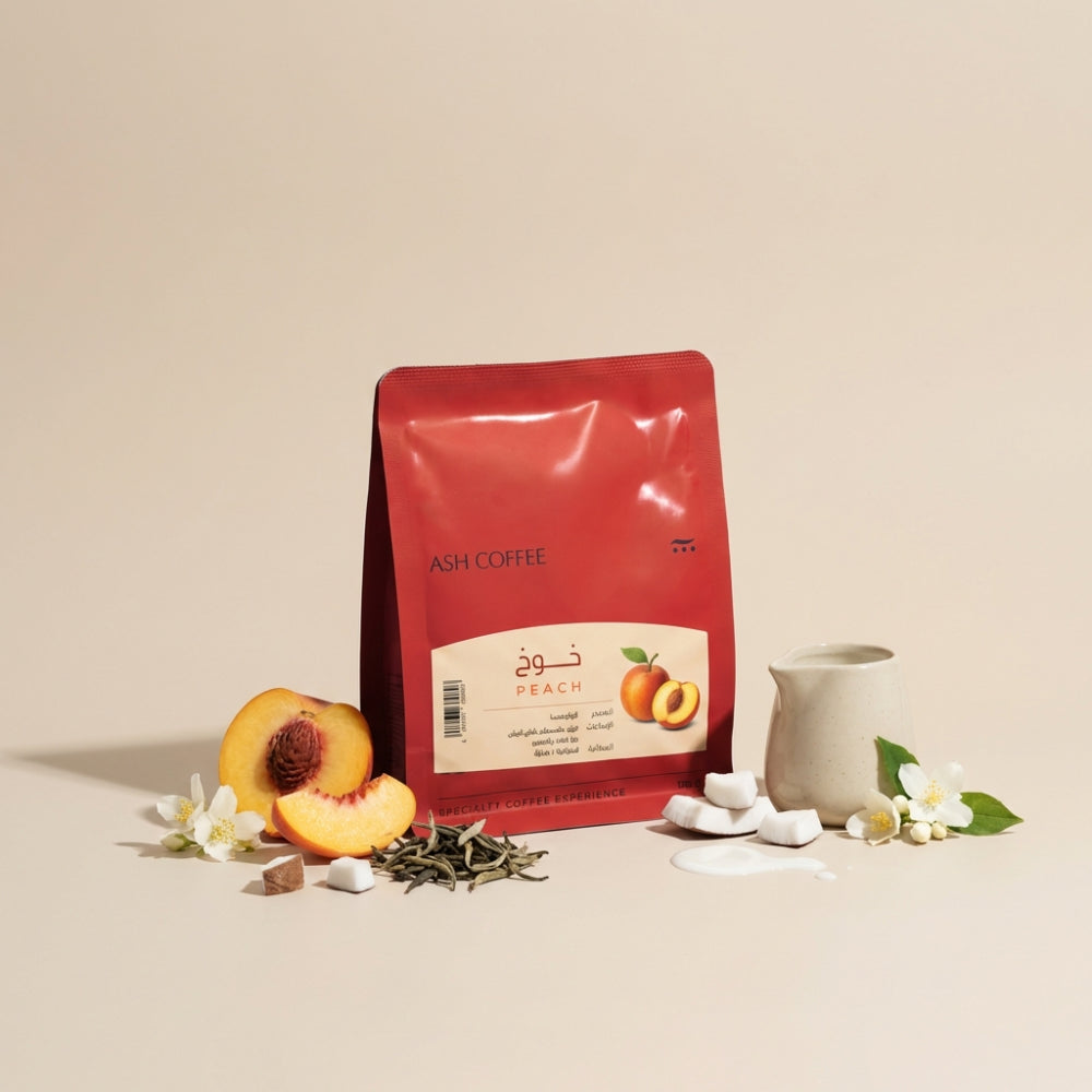 ASH - Colombia Peach White Tea Anaerobic 120G - خوخ لاهوائي