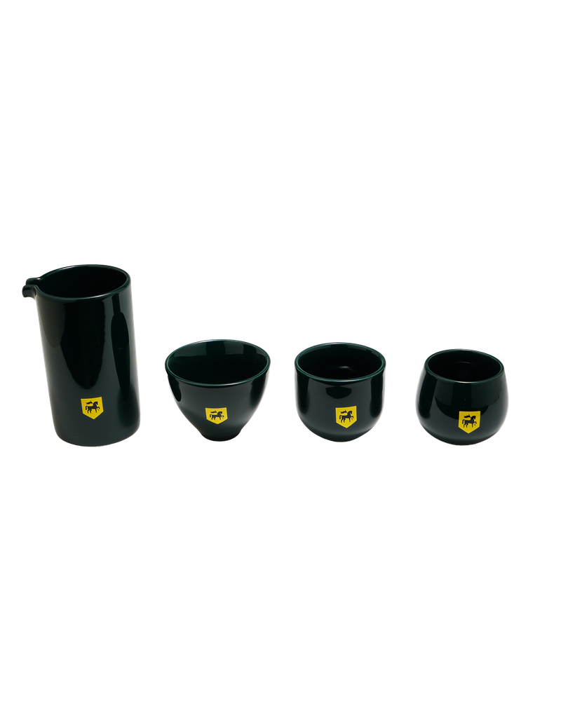 BlackKnight - Green Cup Set 4 - طقم أكواب زيتي 4 قطع