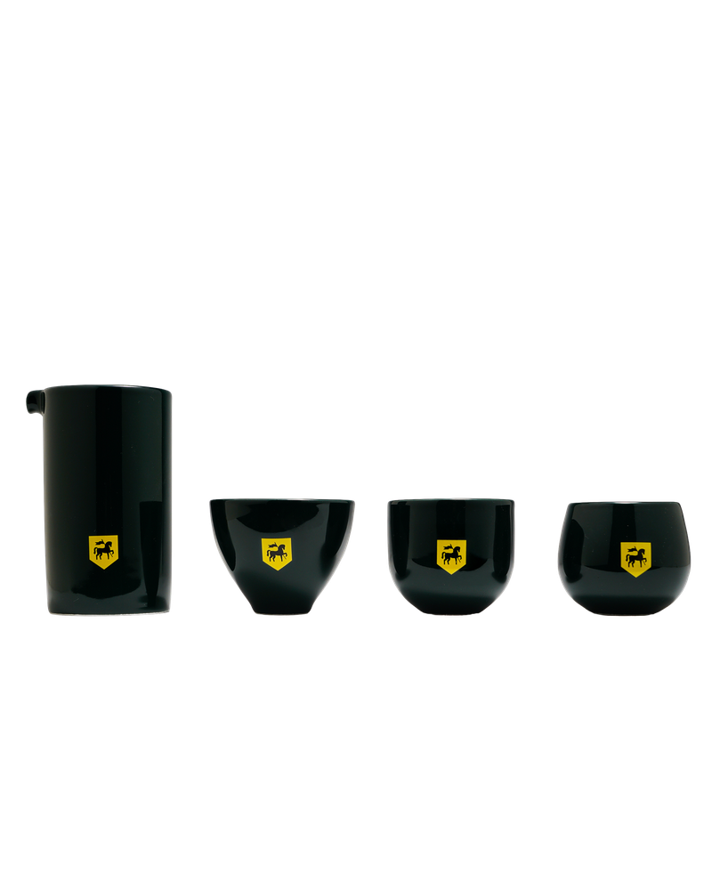 BlackKnight - Green Cup Set 4 - طقم أكواب زيتي 4 قطع