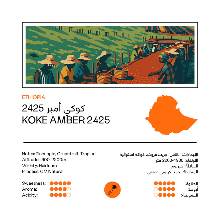 48e - Koke Amber 2425 Ethiopia 250g - اثيوبيا كوكي امبر ٢٤٢٥