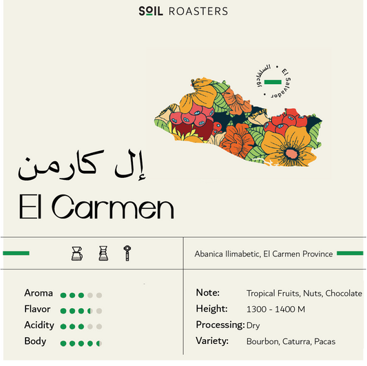 السلفادور ال كارمن مجففة  - Soil El Salvador EL CARMEN (250g)
